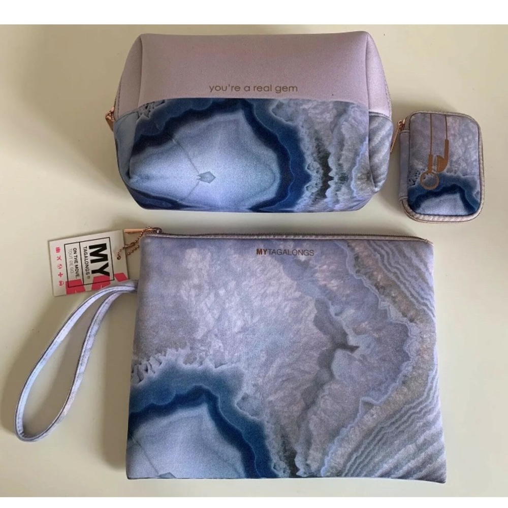 MyTagalongs Agate Travel Toiletry Bag Set